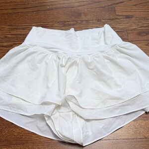 Aerie White Athletic Shorts